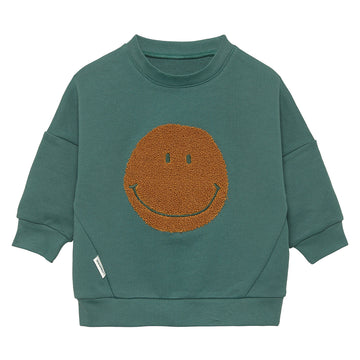 Sweat Little Gang Smile Vert Océan