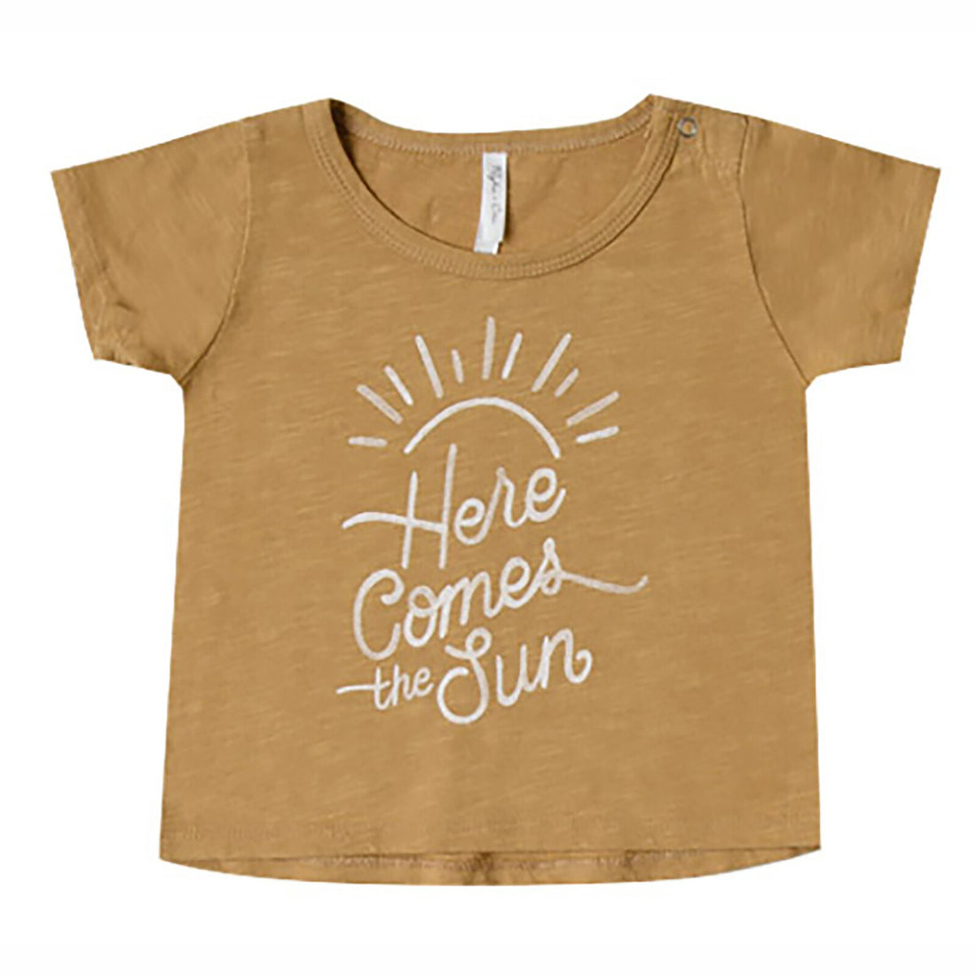 T-Shirt Here Come the Sun - Moutarde - 6/12 Mois