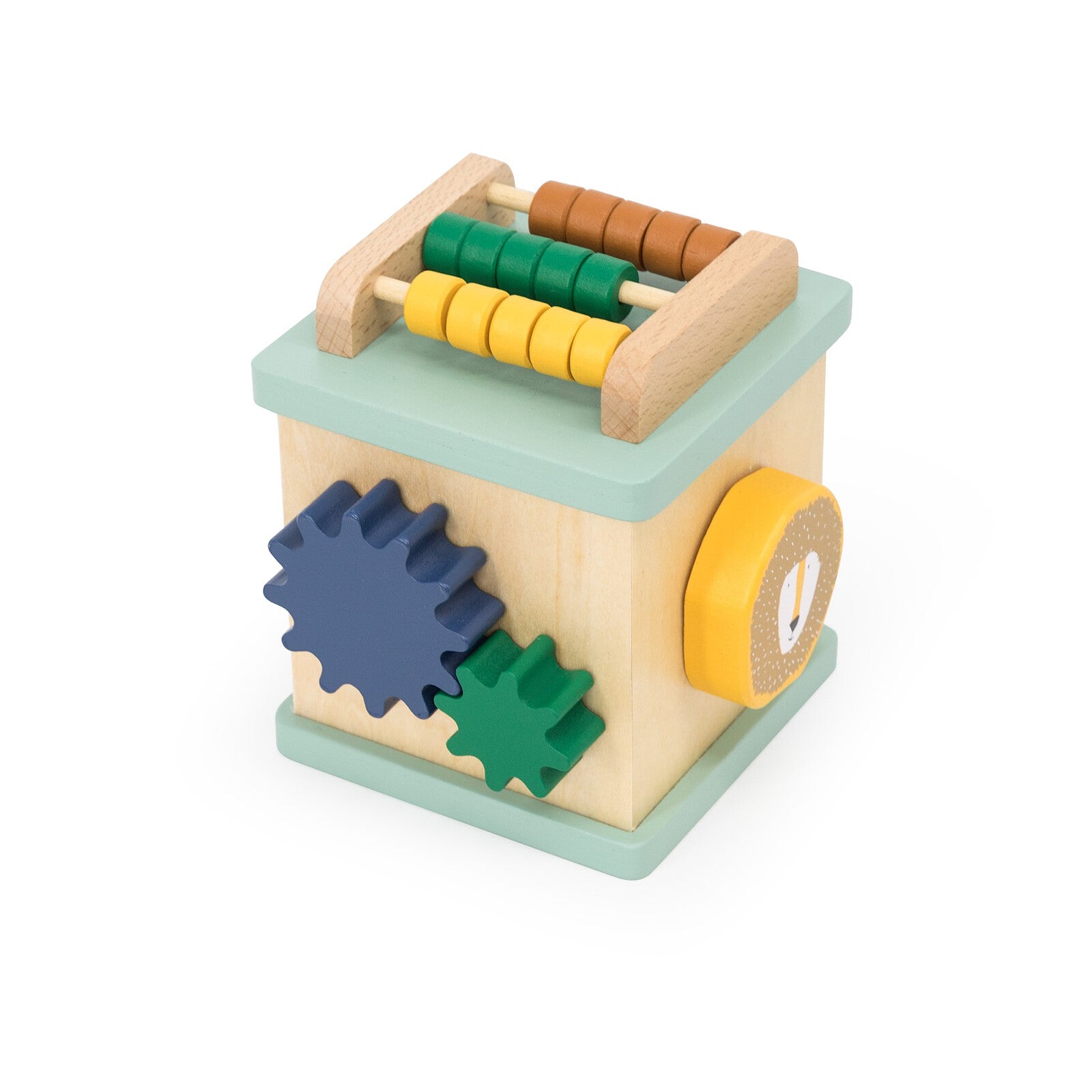 Mini Cube d'Activités 5-en-1 en Bois